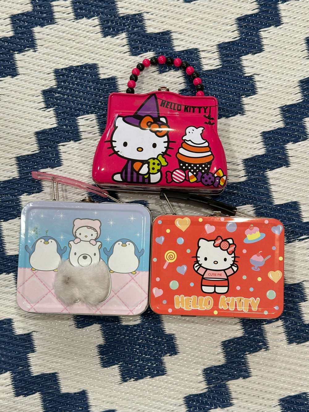 Vintage Sanrio Hello Kitty Mini Tins 2003,2004